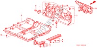 VLOERMAT voor Honda ACCORD 2.3VTI 4 deuren 4-traps automatische versnellingsbak 2000
