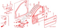 VOOR PORTIER PANELEN voor Honda ACCORD 2.3 LEV 4 deuren 4-traps automatische versnellingsbak 2000