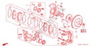 VOOR REM(V6) voor Honda ACCORD 3.0V6 4 deuren 4-traps automatische versnellingsbak 2000