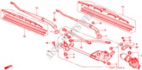 VOOR RUITESPROEIER (LH) voor Honda ACCORD 2.3VTI 4 deuren 5-versnellings handgeschakelde versnellingsbak 1998