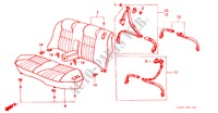 ACHTER ZITTING/VEILIGHEIDSGORDEL(4DE) voor Honda ACCORD EX 4 deuren 3-traps automatische versnellingsbak 1983