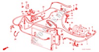 AIRCONDITIONER (SLANGEN/PIJPEN)(LH) voor Honda ACCORD GL 3 deuren 5-versnellings handgeschakelde versnellingsbak 1983