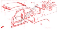 CHASSIS STRUKTUUR(3)(3DE) voor Honda ACCORD GL 3 deuren 4-traps automatische versnellingsbak 1983