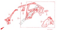 CHASSIS STRUKTUUR(5)(3DE) voor Honda ACCORD EX 3 deuren 3-traps automatische versnellingsbak 1982