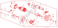 STARMOTOR COMPONENT (DENSO)(1) voor Honda ACCORD GL 3 deuren 3-traps automatische versnellingsbak 1982