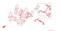ACHTER ZITTING/VEILIGHEIDSGORDEL(2DE) voor Honda ACCORD STD 3 deuren 4-traps automatische versnellingsbak 1985