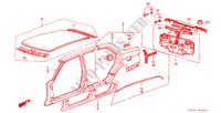 CHASSIS STRUKTUUR(4) voor Honda ACCORD EX 4 deuren 4-traps automatische versnellingsbak 1984