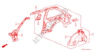 CHASSIS STRUKTUUR(5) voor Honda ACCORD EX 3 deuren 4-traps automatische versnellingsbak 1985