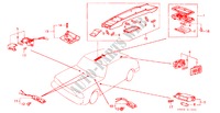 INTERIEUR VERLICHTING voor Honda ACCORD EX 4 deuren 5-versnellings handgeschakelde versnellingsbak 1985