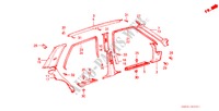 PORTIER AFWERKING(4DE) voor Honda ACCORD EX 4 deuren 5-versnellings handgeschakelde versnellingsbak 1985