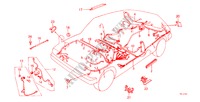 BEDRADINGSBUNDEL(WAGON) voor Honda CIVIC WAGON STD 5 deuren 5-versnellings handgeschakelde versnellingsbak 1983