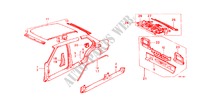CHASSIS STRUKTUUR(6)(SEDAN) voor Honda CIVIC STD 1200 4 deuren 4-versnellings handgeschakelde versnellingsbak 1983