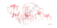 VOOR PORTIER SLOTEN(SEDAN) voor Honda CIVIC STD 4 deuren 4-versnellings handgeschakelde versnellingsbak 1983