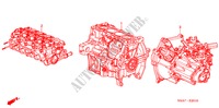MOTOR MONTAGE/ VERSNELLINGSBAKSAMENSTEL voor Honda JAZZ 1.3LX 5 deuren CVT versnellingsbak 2002