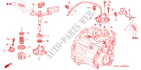 OVERSCHAKELHENDEL/OVERSCHAKELARM voor Honda JAZZ 1.4LX 5 deuren 5-versnellings handgeschakelde versnellingsbak 2003