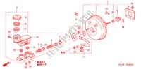REM HOOFDCILINDER/ HOOFDSPANNING voor Honda JAZZ 1.3LX 5 deuren CVT versnellingsbak 2002