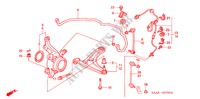VOOR STABILISATOR/ VOOR ONDER ARM voor Honda JAZZ VTI-S 5 deuren 5-versnellings handgeschakelde versnellingsbak 2004