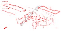 ACHTER HOUDER/KOFFERBAK ZIJDE HOUDER voor Honda PRELUDE STD 2 deuren 4-traps automatische versnellingsbak 1983