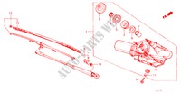 ACHTER RUITEWISSER voor Honda PRELUDE 2.0SI 2 deuren 4-traps automatische versnellingsbak 1987