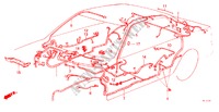 CABINE BEDRADINGSBUNDEL voor Honda PRELUDE STD 2 deuren 5-versnellings handgeschakelde versnellingsbak 1984