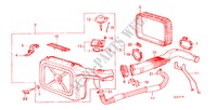 LUCHTFILTER voor Honda PRELUDE EX 2 deuren 4-traps automatische versnellingsbak 1985
