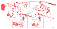 REMPEDAAL/KOPPELINGPEDAAL voor Honda PRELUDE STD 2 deuren 5-versnellings handgeschakelde versnellingsbak 1983
