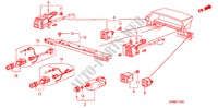 SCHAKELAAR(1) voor Honda PRELUDE STD 2 deuren 5-versnellings handgeschakelde versnellingsbak 1983