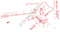 STABILISATOR VEER/ VOOR ONDER ARM voor Honda PRELUDE EX 2 deuren 4-traps automatische versnellingsbak 1986