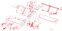 ACHTER ZITTING(2)(2DE) voor Honda CIVIC 1.5I 3 deuren 5-versnellings handgeschakelde versnellingsbak 1987