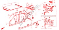 CHASSIS STRUKTUUR(4)(4DE) voor Honda CIVIC GL 4 deuren 3-traps automatische versnellingsbak 1986
