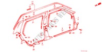 PORTIER AFWERKING(4DE) voor Honda CIVIC GL 4 deuren 4-traps automatische versnellingsbak 1987