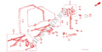 VOOR PORTIER RAMEN/ REGULATEURS(4DE) voor Honda CIVIC GL 4 deuren 4-traps automatische versnellingsbak 1986
