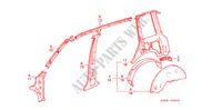 CHASSIS STRUKTUUR(4) voor Honda CIVIC SHUTTLE DX 5 deuren 3-traps automatische versnellingsbak 1987