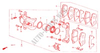 VOOR REM voor Honda CIVIC SHUTTLE DX 5 deuren 3-traps automatische versnellingsbak 1986