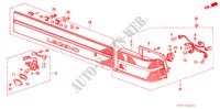 ACHTERLICHT(1) voor Honda LEGEND EX 4 deuren 5-versnellings handgeschakelde versnellingsbak 1988
