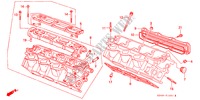 CILINDERKOP(ACHTER) voor Honda LEGEND EX 4 deuren 4-traps automatische versnellingsbak 1989