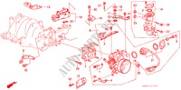 GAS HUIS(1) voor Honda LEGEND EX 4 deuren 5-versnellings handgeschakelde versnellingsbak 1987