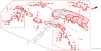 INSTRUMENT PANEEL MONTAGE (RH) voor Honda LEGEND EX 4 deuren 4-traps automatische versnellingsbak 1987