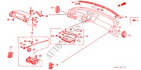 INSTRUMENTEN PANEEL BOVEN (LH) voor Honda LEGEND XI 4 deuren 4-traps automatische versnellingsbak 1986