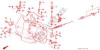 REGELHENDEL/ REGELDRAAD voor Honda LEGEND XI EXCLUSIVE 4 deuren 4-traps automatische versnellingsbak 1989