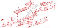 UITLAATPIJP voor Honda LEGEND XI EXCLUSIVE 4 deuren 4-traps automatische versnellingsbak 1989