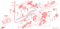 ACHTER PORTIER SLOTEN voor Honda ACCORD 3.0 SIR 4 deuren 5-traps automatische versnellingsbak 2003