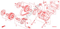 AIRCONDITIONER (COMPRESSOR) (L4) voor Honda ACCORD 2.0 VTIE 4 deuren 5-versnellings handgeschakelde versnellingsbak 2003