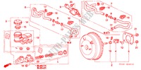 REM HOOFDCILINDER/ HOOFDSPANNING(RH) voor Honda ACCORD VTI 4 deuren 5-traps automatische versnellingsbak 2005