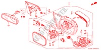 SPIEGEL(1) voor Honda ACCORD 2.0 VTIE 4 deuren 5-traps automatische versnellingsbak 2004