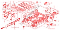 V. ZITTING COMPONENTEN (R.)(VOLLEDIG BEKRACHTIGDE ZITTING) voor Honda ACCORD 3.0 SIR 4 deuren 5-traps automatische versnellingsbak 2003