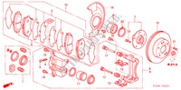 VOOR REM(V6) voor Honda ACCORD 3.0 SIR 4 deuren 5-traps automatische versnellingsbak 2003
