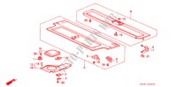 ACHTER PLANK(3DE) voor Honda ACCORD EX 3 deuren 4-traps automatische versnellingsbak 1988