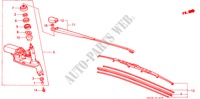 ACHTER WISSER voor Honda ACCORD STD 3 deuren 4-traps automatische versnellingsbak 1986