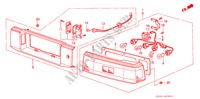 ACHTERLICHT(3DE) voor Honda ACCORD STD 3 deuren 5-versnellings handgeschakelde versnellingsbak 1989